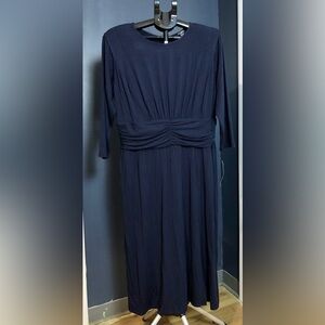 Adorne Navy 3/4 Sleeve Dress